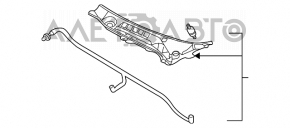 Grila stergatoarelor din plastic stanga Infiniti FX35 FX45 03-08