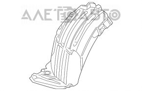 Aripa fata dreapta, partea din fata, Infiniti FX35 FX45 03-08