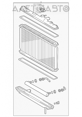 Radiator de răcire apă Lexus RX300 98-03 nou, neoriginal.