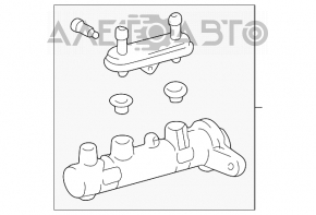 Главный тормозной цилиндр с бачком Lexus RX300 98-03