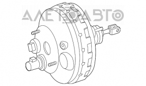 Amplificator de vidare a frânelor asamblat pentru Mercedes W221