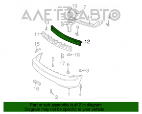 Amplificatorul de bara fata pentru Lexus RX300 98-03