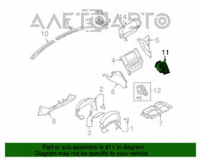 Conducta de aer stânga Infiniti FX35 FX45 03-08 gri.