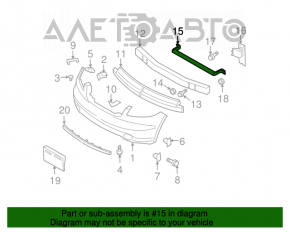 Amplificatorul de bara fata pentru Infiniti FX35 FX45 03-08 din otel.