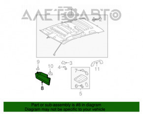 Capacul stâng al Toyota Sequoia 08-16, bej, fără cârlig, potrivit pentru curățare chimică.