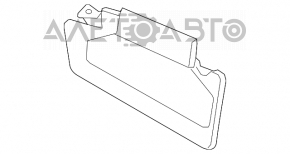 Capota dreapta Toyota Sequoia 08-16 gri, sub tratament chimic.