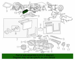 TEMPERATURE ECU COMPUTER Heater Control Cadillac CTS 14-