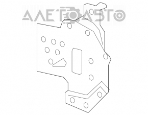 Colțul amplificatorului de bara de protecție față stânga Toyota Prius V 15-17 recondiționat