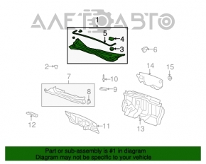 Grila stergatoarelor din plastic pentru Acura MDX 07-13