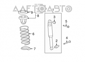 Amortizor spate dreapta Acura MDX 07-13 nou original OEM