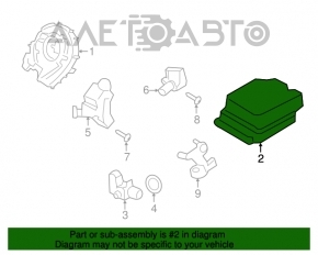 Modulul computerului airbag SRS pentru pernele de siguranță Ford Escape MK3 13-16 pre-restilizare