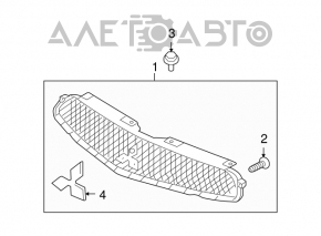 Emblema logo Mitsubishi pentru capacul portbagajului Mitsubishi Galant 04-12