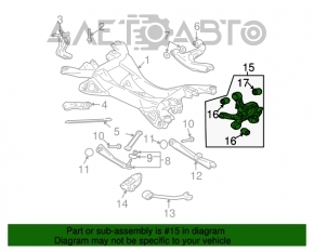 Цапфа задняя правая Mitsubishi Galant 04-12