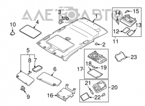 Ручка потолка правая Nissan Murano z50 03-08