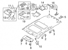 Ручка потолка передняя правая Nissan Murano z51 09-14