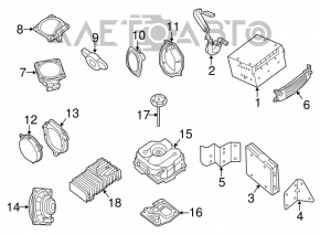 Amplificator audio Nissan Pathfinder 13-20 BOSE