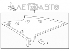 Накладка задней стойки правая Toyota Camry v30 2.4