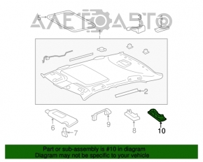 Plafonul de iluminare al pasagerilor de la Toyota Camry v40