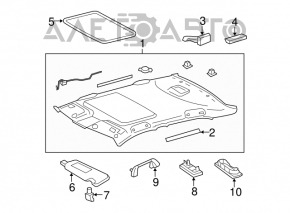 Plafonul de iluminare al pasagerilor de la Toyota Camry v40