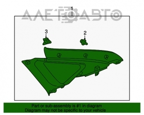 Capac spate stânga bej Toyota Prius 20 04-09