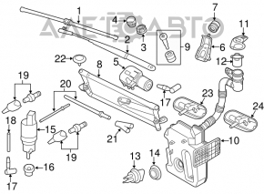 Поводок дворника правый VW Jetta 11-18 USA