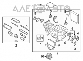 Motorul ventilatorului de încălzire pentru Ford Fusion mk5 13-20