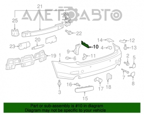 Suportul pentru bara spate dreapta exterioră pentru Lexus IS250 IS350 06-13