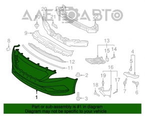 Bara față goală Hyundai Sonata 16-17 hibrid nouă originală