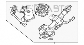 Coloana de direcție cu asistență electrică pentru Hyundai Sonata 16-17 hibrid