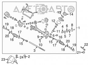 Capăt direcție dreapta Hyundai Sonata 15-17 nou original OEM