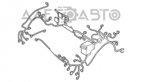 Проводка подкапотная с блоком предохранителей Hyundai Sonata 16-17 hybrid usa