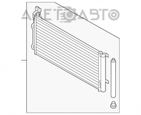 Radiatoarele de aer condiționat condensator Hyundai Sonata 16-19 hibrid.