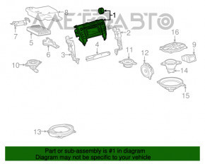 Дисплей радио дисковод проигрыватель Toyota Camry v55 15-17 usa