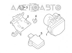 ABS АБС Nissan Pathfinder 13-20 AWD