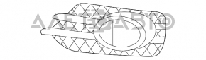 Grila bara stângă VW Tiguan 12-17 restyling sub PTF