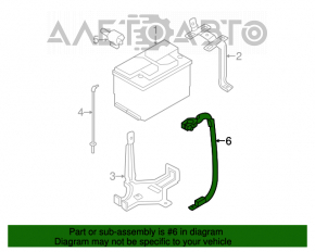 Terminal negativ pentru baterie Hyundai Sonata 11-15 tip 1