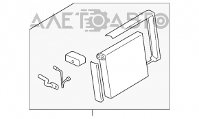 Evaporator Infiniti G25 G35 G37 4d 06-14 cu supapă și senzor de temperatură