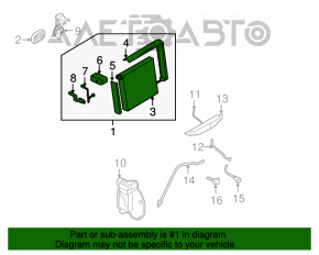 Evaporator Infiniti G25 G35 G37 4d 06-14 cu supapă și senzor de temperatură