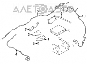 Antena aripă pentru Infiniti G25 G35 G37 4d 06-14 pentru navigație