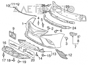 Grila bara stângă Toyota Camry v70 18-20 SE\XSE fără PTF nouă neoriginală