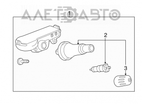 Senzor de presiune a roților pentru Chevrolet Malibu 13-15, 315 MHz