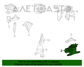 Подушка двигателя левая Toyota Camry v70 18- hybrid