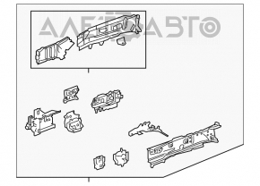 Лонжерон передний правый Toyota Camry v70 18-