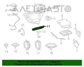 Modul de control al navigației GPS Toyota Camry v70 18-