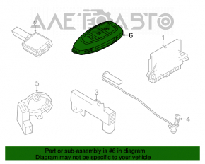 Ключ Ford C-max MK2 13-18 SEL smart 3 кнопки