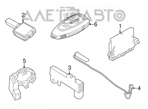 Ключ Ford C-max MK2 13-18 SEL smart 3 кнопки