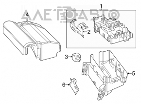 Blocul de siguranțe sub capotă VW Beetle 12-16 1.8, 2.0T