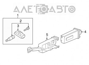 Blocul de control al presiunii anvelopelor VW Tiguan 18-