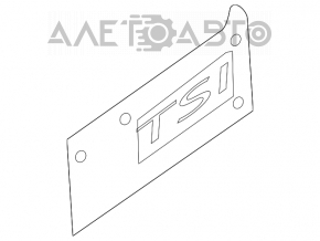 Эмблема-надпись "TSI" задняя VW Tiguan 18-