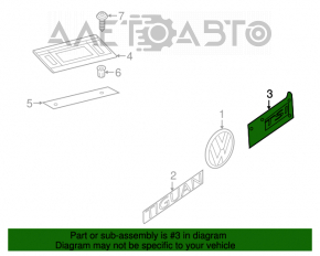 Эмблема-надпись "TSI" задняя VW Tiguan 18-